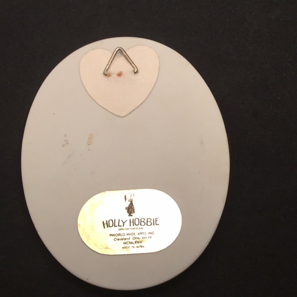 Vintage Holly Hobbie porcelain tiny plaque - Picture 2 of 3